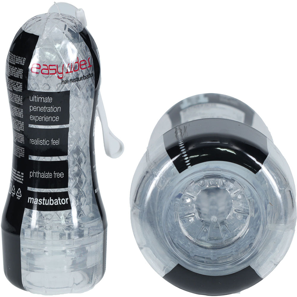 SHOTS Easy Rider - Clear - Clear Vagina Stroker Shots Toys